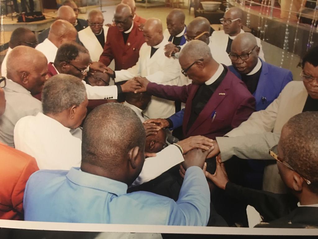 Laying on of hands at the ordination to the Apostleship