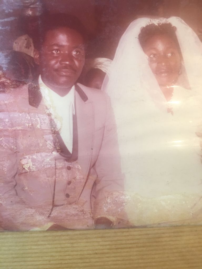 Wedding portrait of Henry and Clara