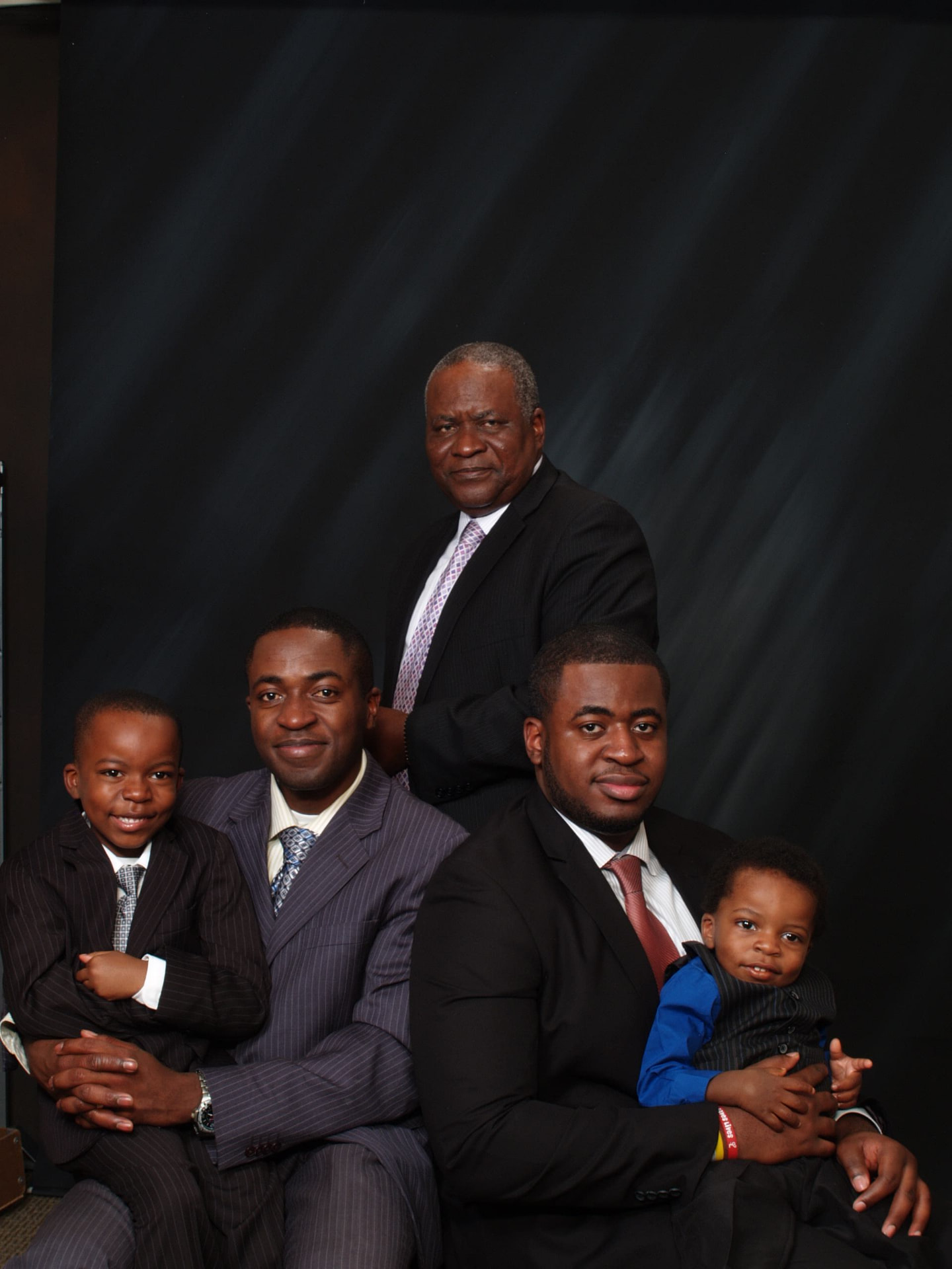 Apostle Odeneye with his sons and grandsons