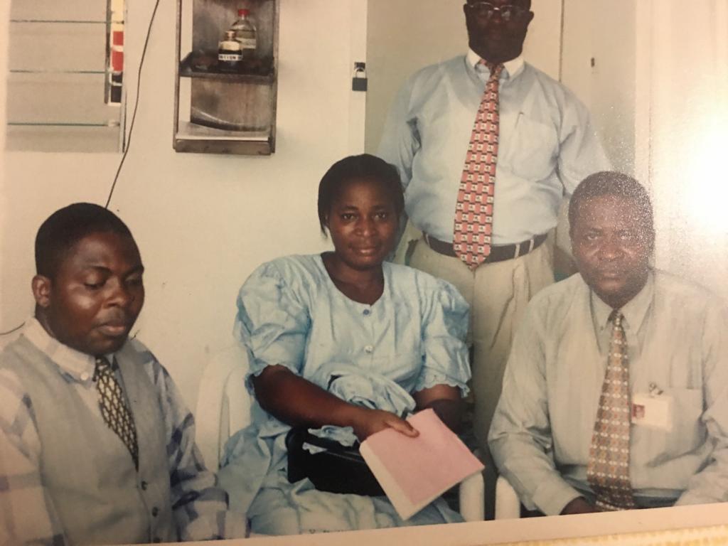 With colleagues at Henri-Clas Nigeria Limited