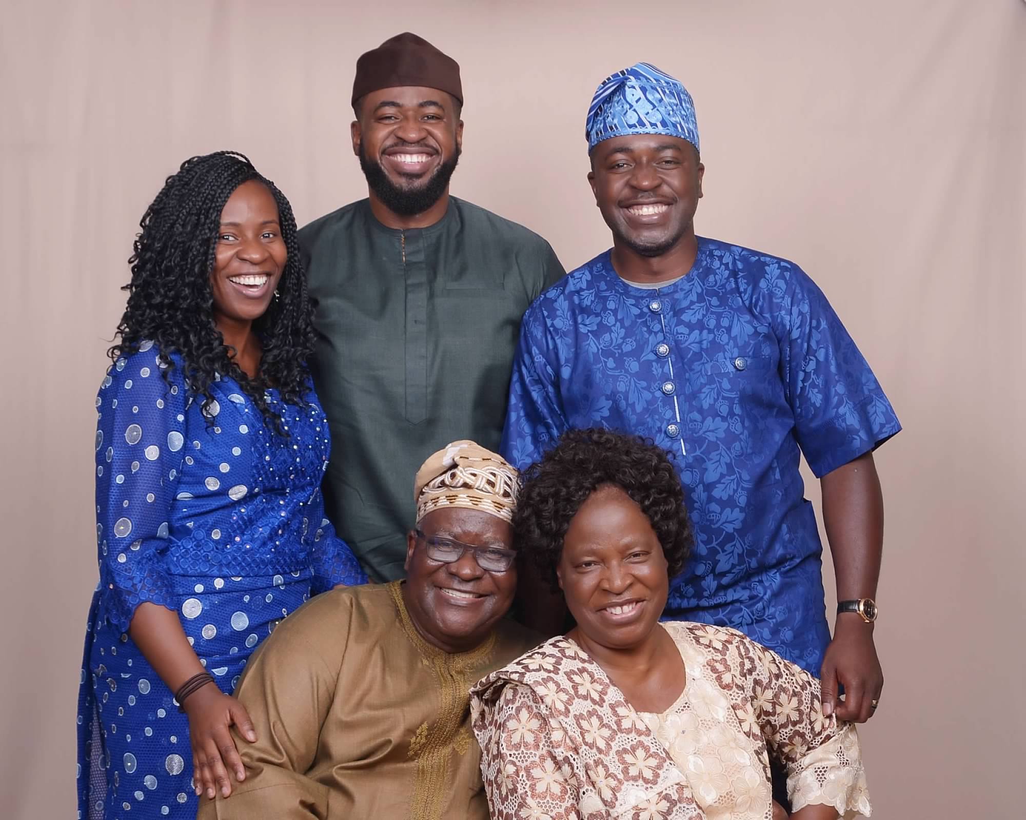 Apostle and Deaconess Odeneye with their children