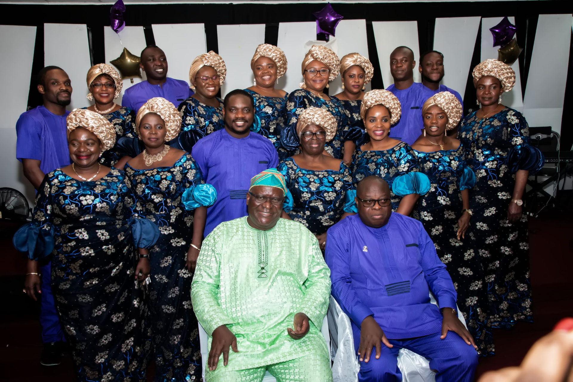 Apostle Odeneye with the choir